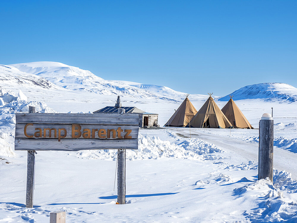 Camp Barentz, a dog sled training area just outside of Longyearbyen, Svalbard, Norway, Norway, Europe