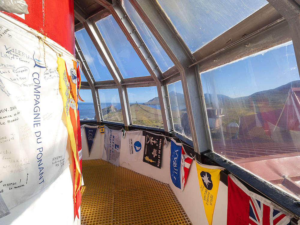 Interior view of the Cape Horn lighthouse at Cape Horn, Cabo de Hornos National Park, Hornos Island, Chile, South America