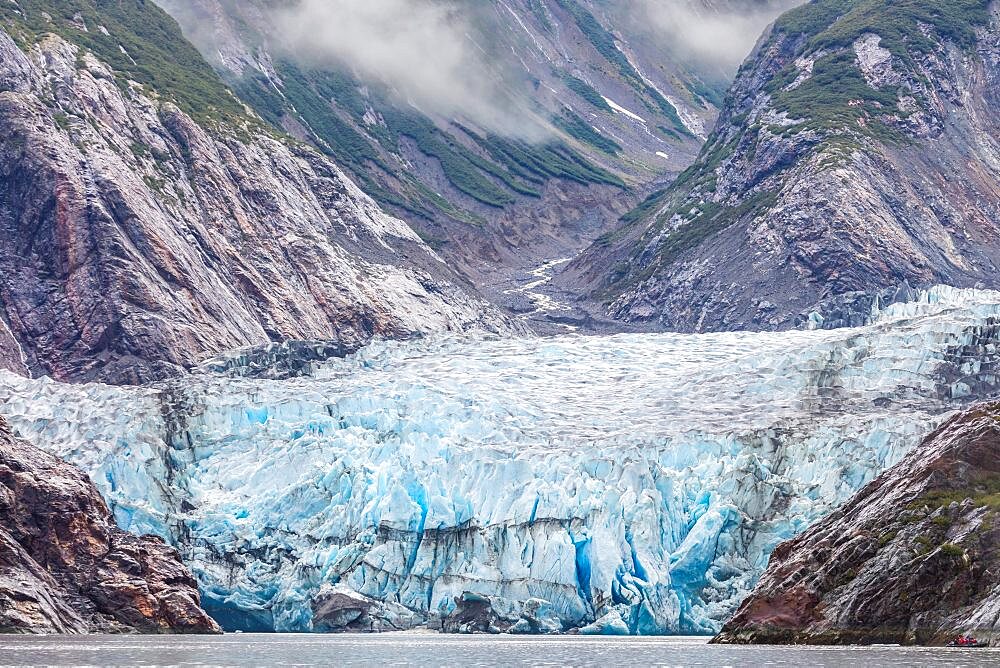 A view of Sawyer Glacier in Tracy Arm-Fords Terror Wilderness, Southeast Alaska, United States of America.