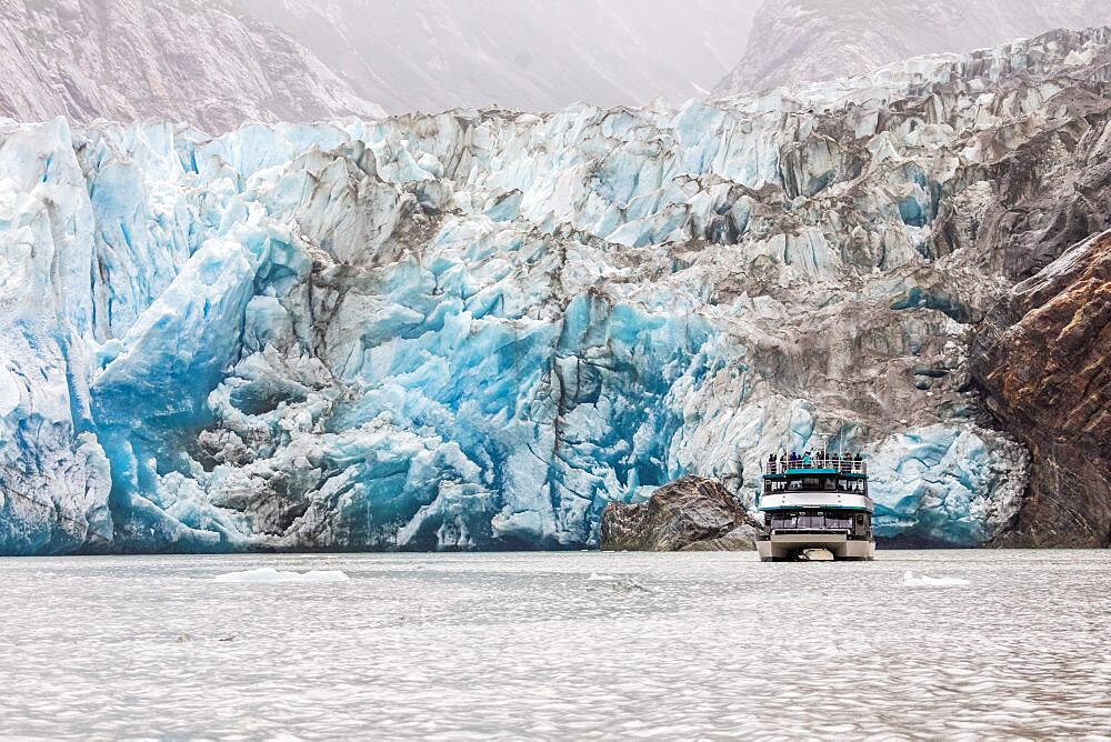 Detail of the South Sawyer Glacier in Tracy Arm-Fords Terror Wilderness, Southeast Alaska, USA.