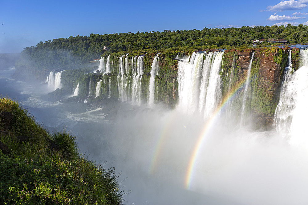 A view of the devil’s throat, Garganta del Diablo, at Iguazú Falls, Misiones Province, Argentina.