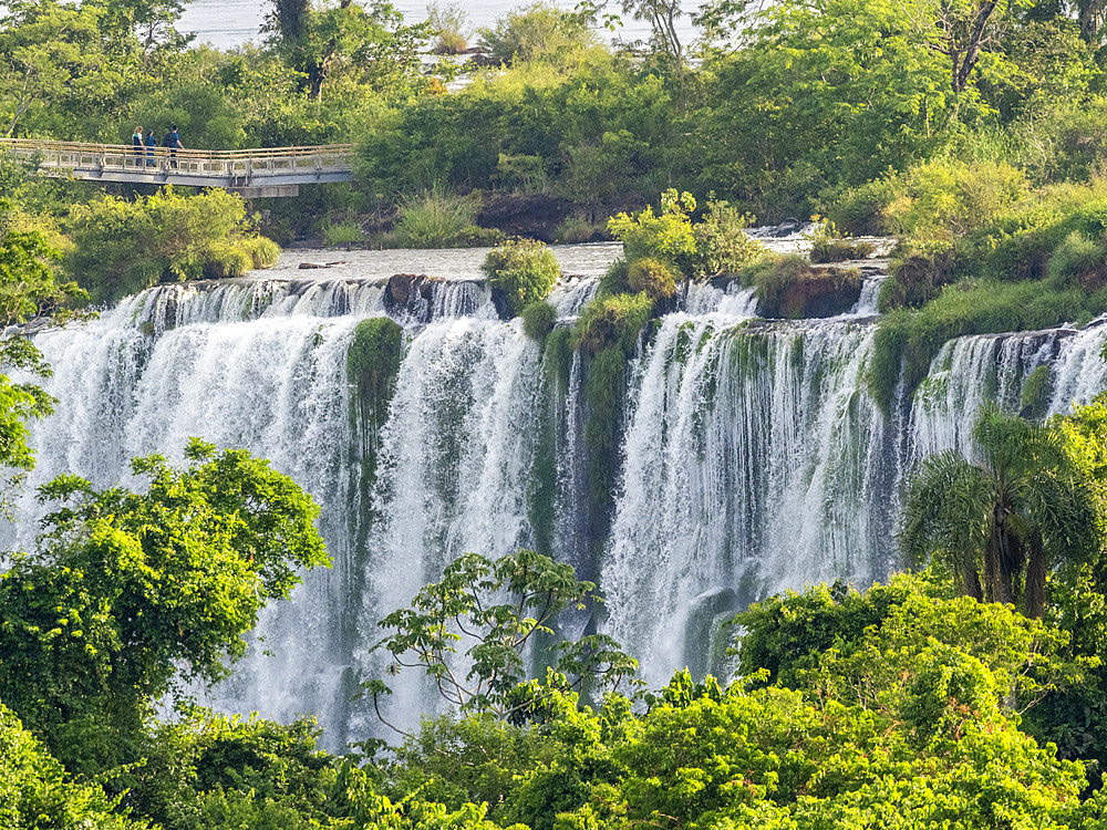 A view from the lower circuit at Iguazú Falls, Misiones Province, Argentina.