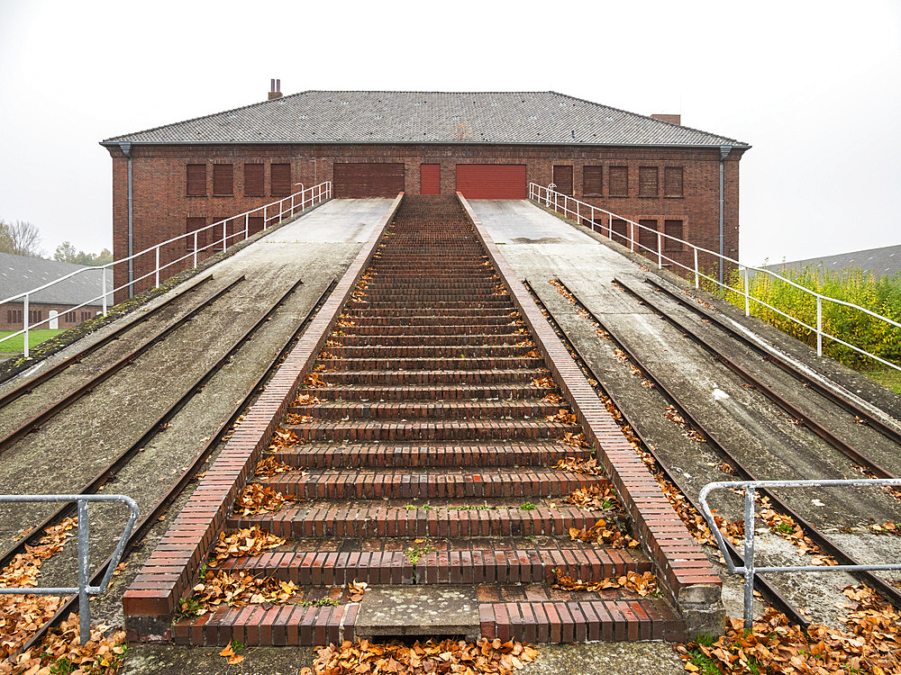 Buildings in Neuengamme Concentration Camp 1938-1945, the largest concentration camp in Northwest Germany, Germany, Europe