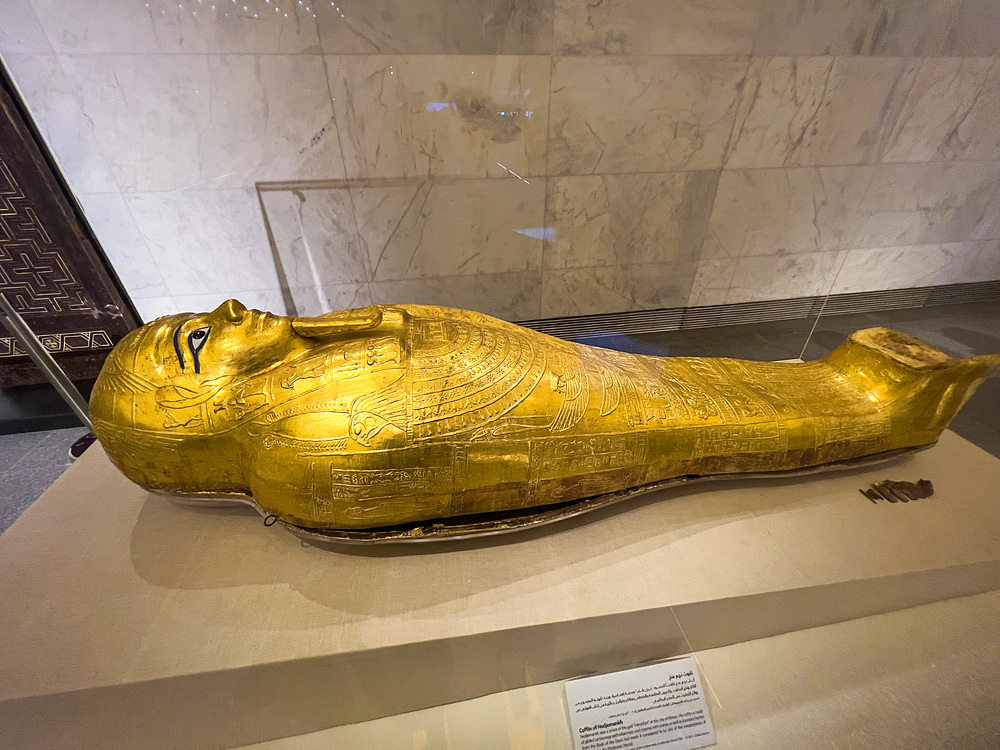 Coffin of Nedjemankh on display at the Egyptian Museum, Cairo, Egypt, North Africa, Africa