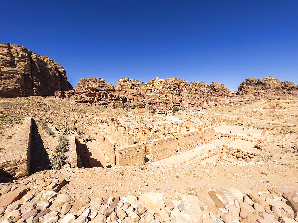 The Byzantine Church, Petra Archaeological Park, UNESCO World Heritage Site, one of the New Seven Wonders of the World, Petra, Jordan, Middle East