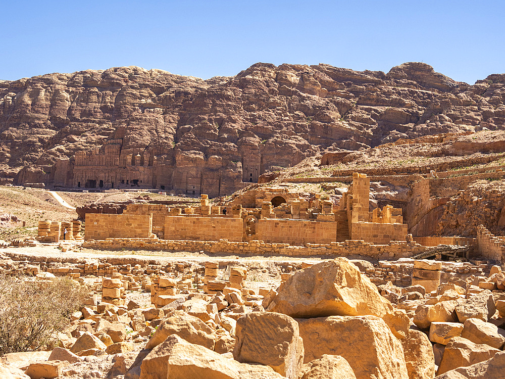 The Byzantine Church, Petra Archaeological Park, UNESCO World Heritage Site, one of the New Seven Wonders of the World, Petra, Jordan, Middle East