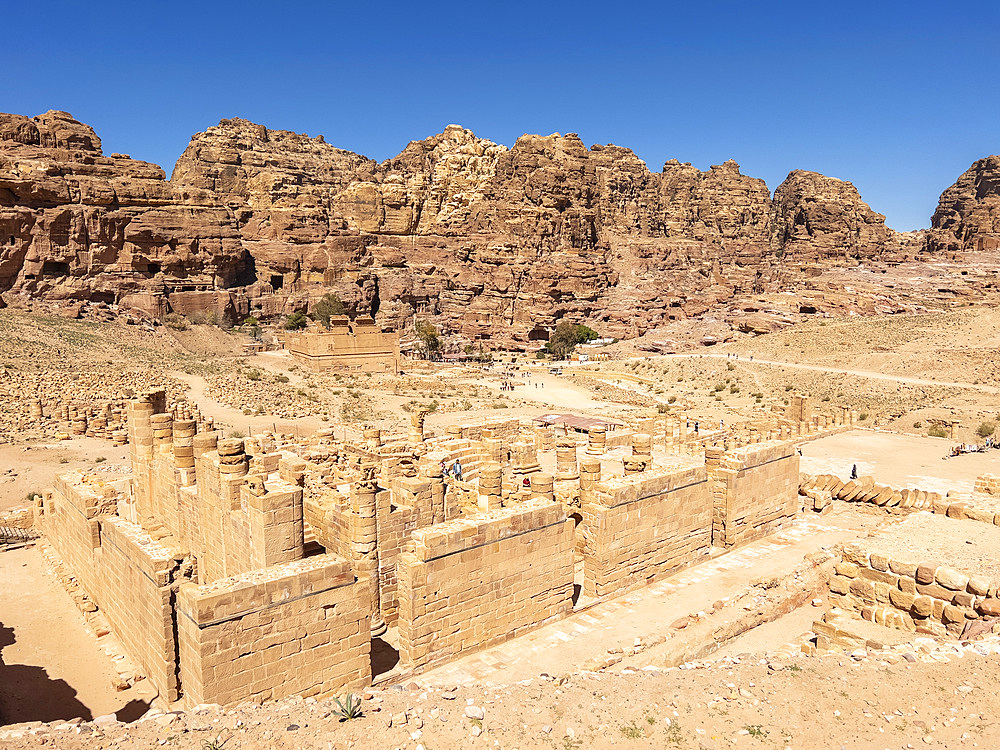 The Byzantine Church, Petra Archaeological Park, UNESCO World Heritage Site, one of the New Seven Wonders of the World, Petra, Jordan, Middle East