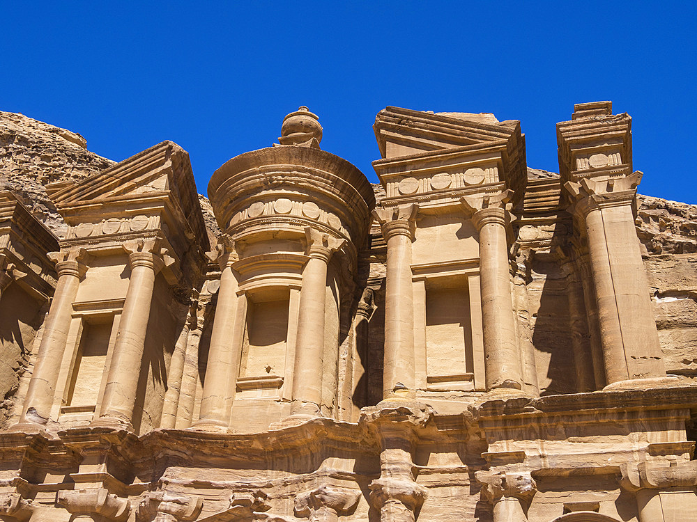 The Petra Monastery (Al Dayr), Petra Archaeological Park, UNESCO World Heritage Site, one of the New Seven Wonders of the World, Petra, Jordan, Middle East