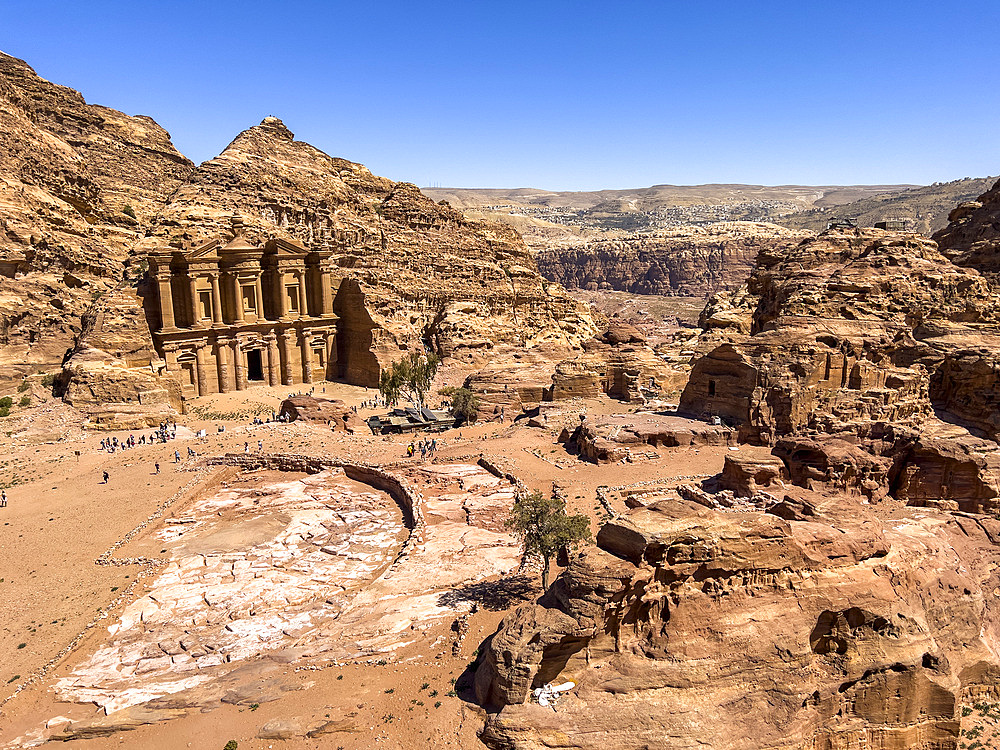 The Petra Monastery (Al Dayr), Petra Archaeological Park, UNESCO World Heritage Site, one of the New Seven Wonders of the World, Petra, Jordan, Middle East