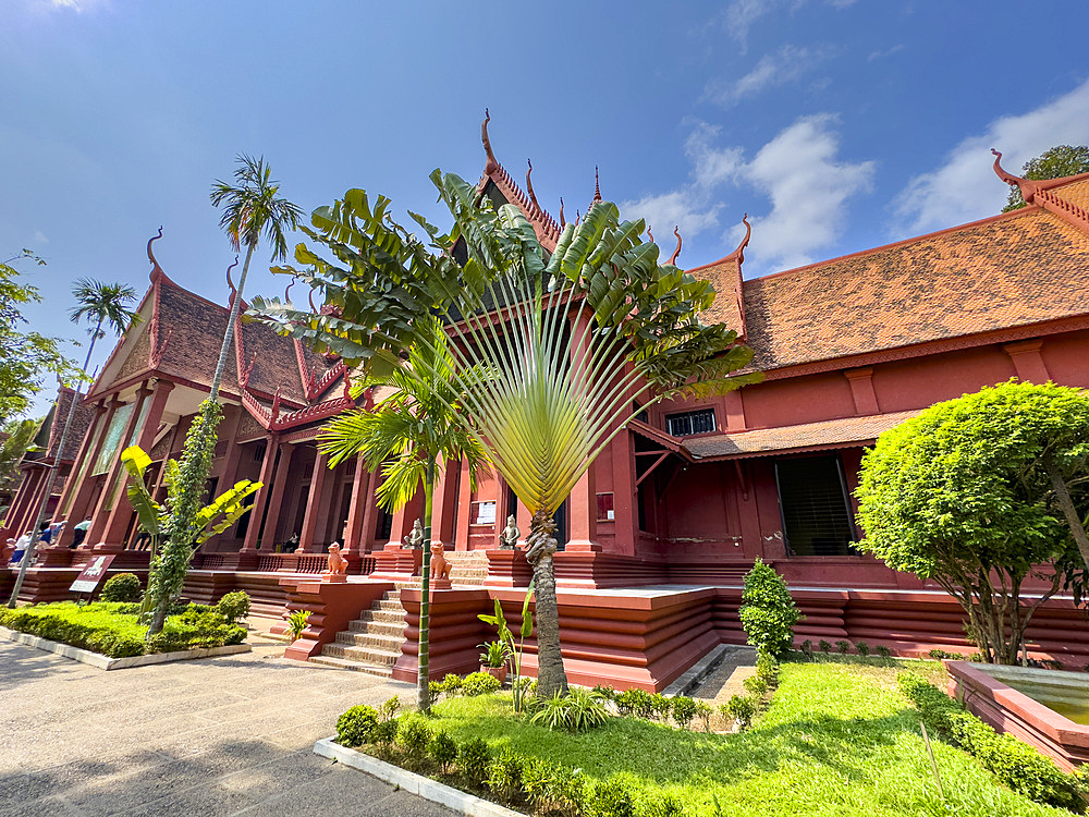 Exterior view of the National Museum of Cambodia, Phnom Penh, Cambodia, Indochina, Southeast Asia, Asia