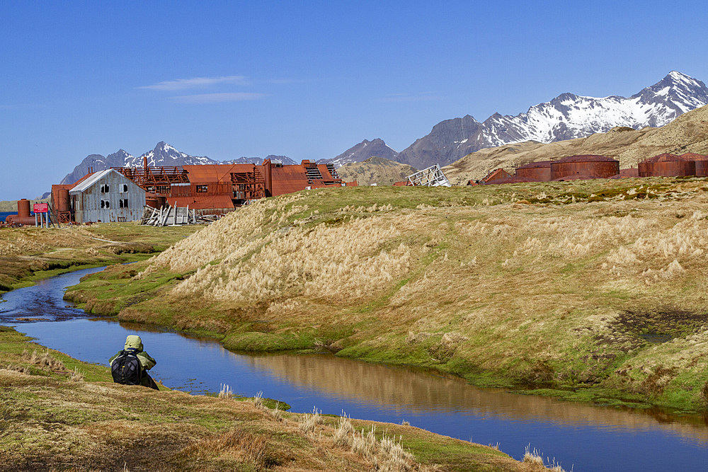 Views of the abandoned whaling station in Stromness Bay on South Georgia in the Southern Ocean, Polar Regions