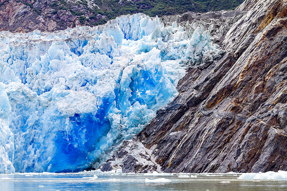 Scenic views of the south Sawyer Glacier in Tracy Arm-Fords Terror Wilderness area in Southeast Alaska, United States of America, North America