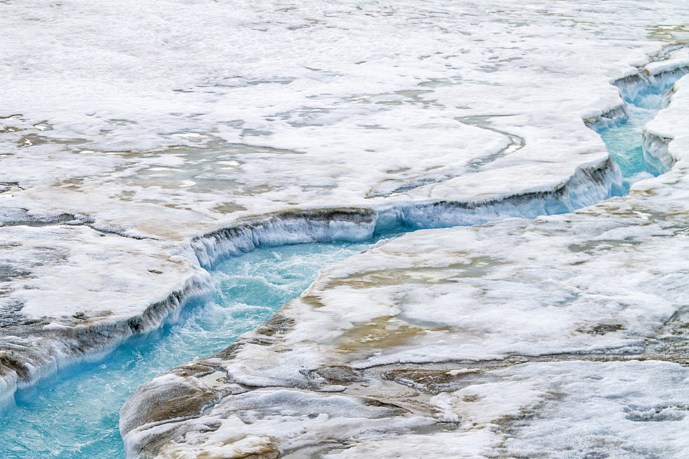 Views of Austfonna, an ice cap located on Nordaustlandet in the Svalbard archipelago in Norway, Arctic, Europe