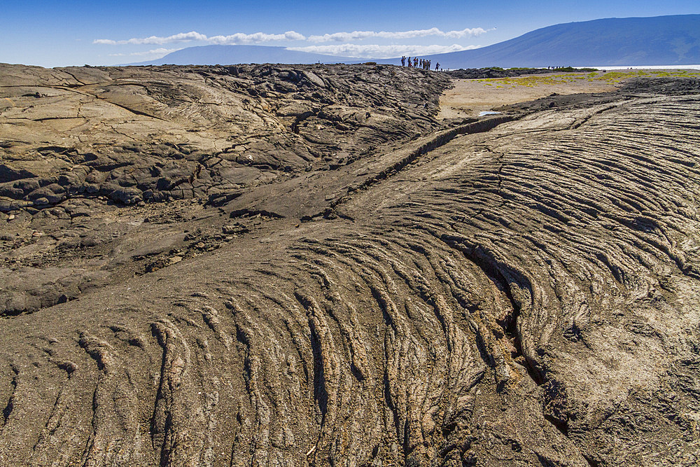 Lava and ash floes in the Galapagos Island Archipelago, UNESCO World Heritage Site, Ecuador, South America