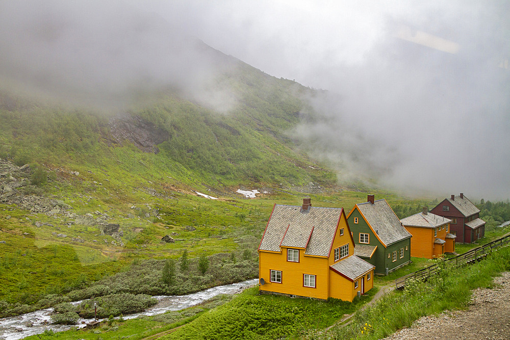 Views from the Bergen Railway route from Myrdal to the town of Flam, Norway, Scandinavia, Europe