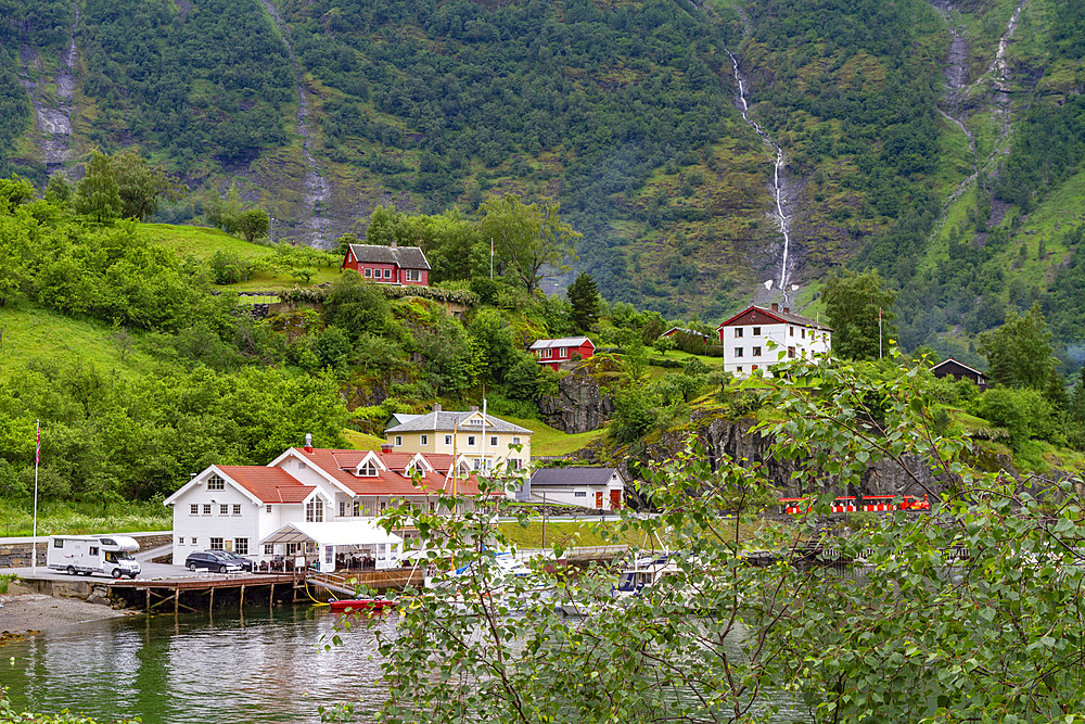 Views from the Bergen Railway route from Myrdal to the town of Flam, Norway, Scandinavia, Europe