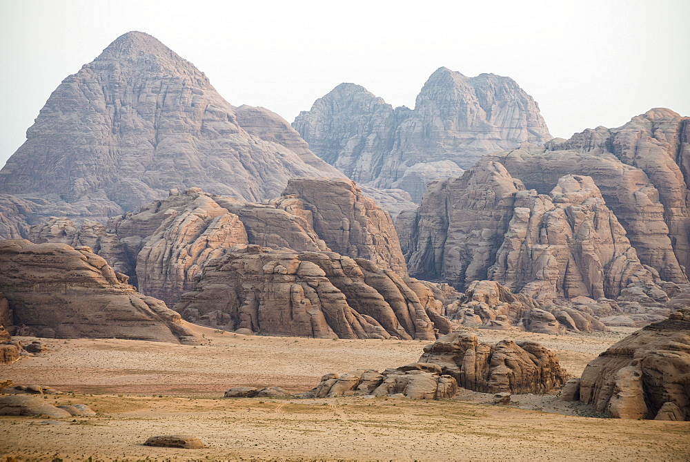 Rock fromations, Wadi Rum, Jordan, Middle East