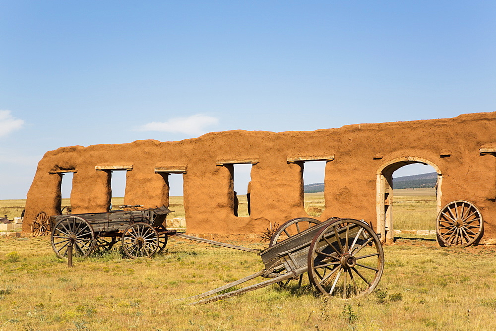 Ruins of the Transportation Corral, Fort Union National Monument, New Mexico, United States of America