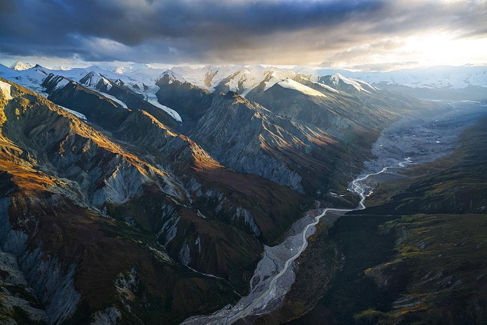 Glaciers and mountains of Kluane National Park and Reserve, near Haines Junction, Yukon, Canada