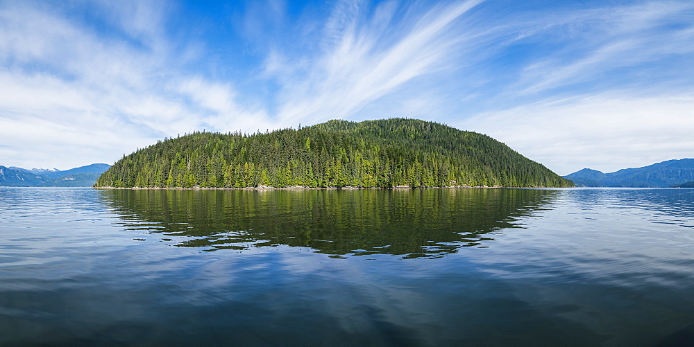 Scenic view of the Great Bear Rainforest area, Hartley Bay, British Columbia, Canada