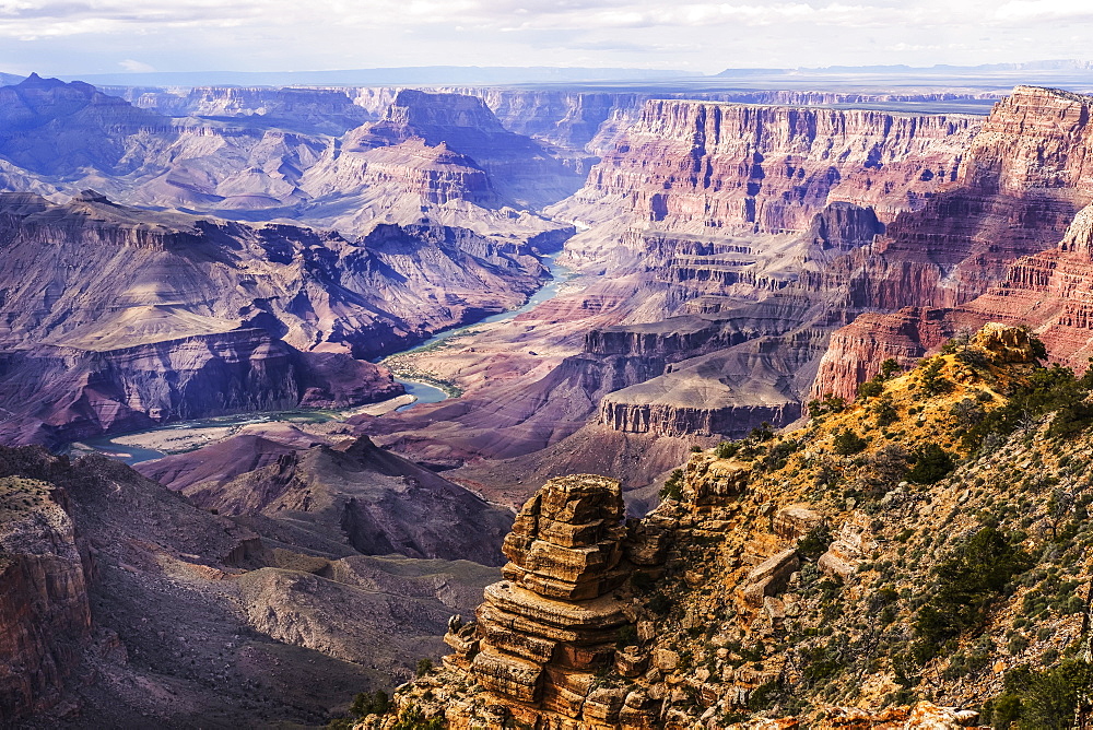 Colorado River winding through Grand Canyon National Park, Arizona, United States of America