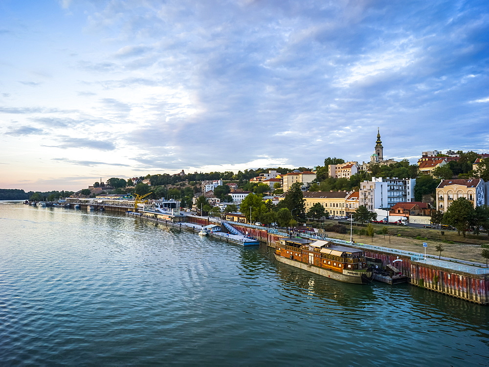 View of Belgrade from the Sava River, Belgrade, Vojvodina, Serbia