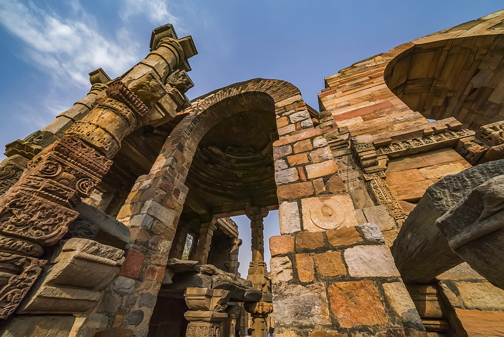 The historic sight called Qutub Minar, Delhi, India