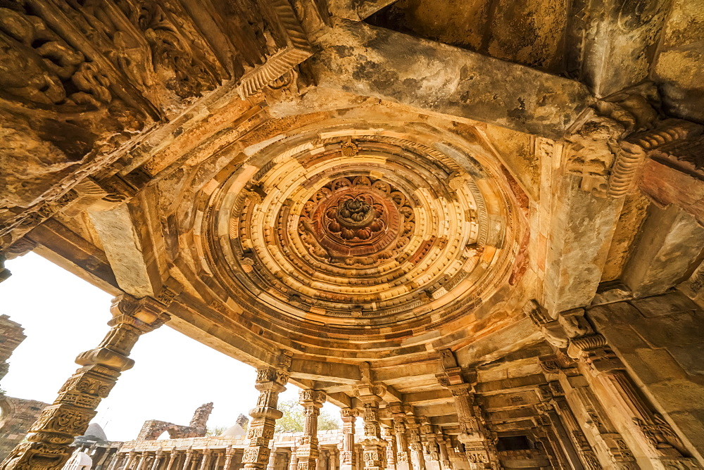 The historic sight called Qutub Minar, Delhi, India