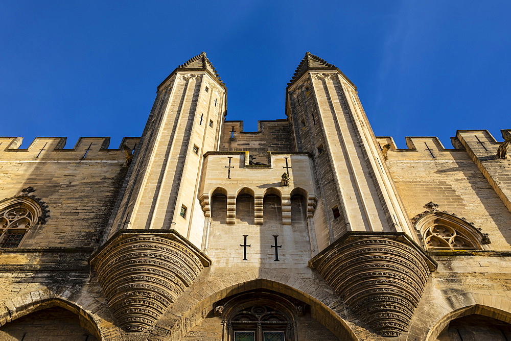 Papal Palace, Avignon, Provence Alpes Cote d'Azur, France