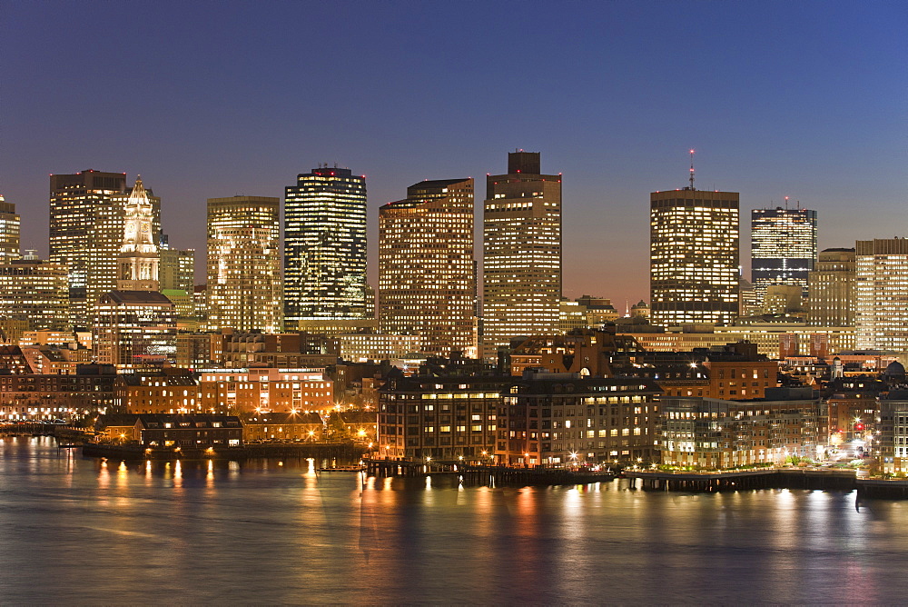 Wharf district at the waterfront, Boston, Massachusetts, USA