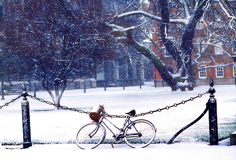 Ireland, Bicycle Leaning On A Fence