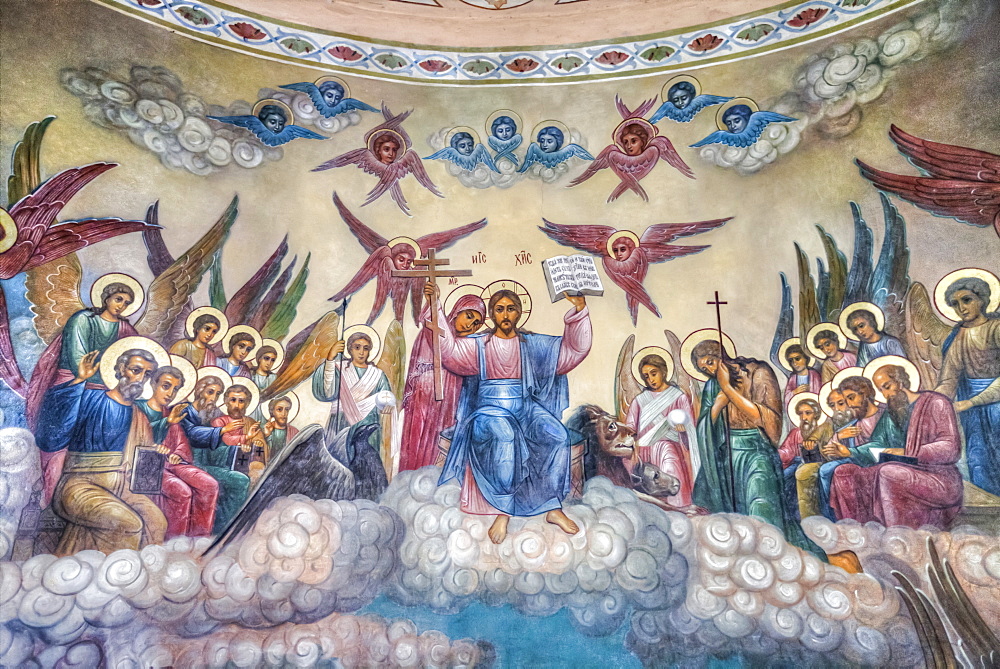 Fresco, The Resurrection Church on the Debra; Kostroma, Kostroma Oblast, Russia