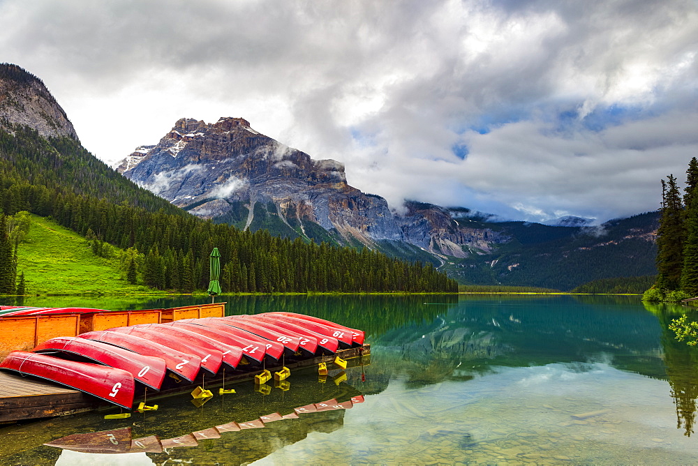 Emerald Lake and the Natural Bridge, Yoho National Park; British Columbia, Canada