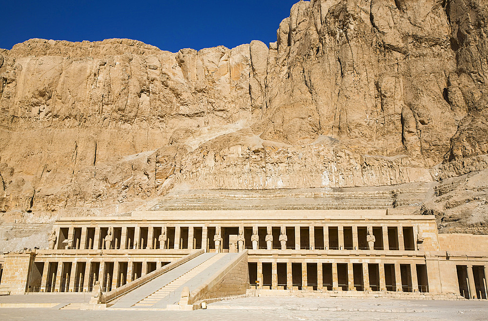 Hatshepsut Mortuary Temple (Deir el-Bahri), UNESCO World Heritage Site, Theban Necropolis; Luxor, Egypt