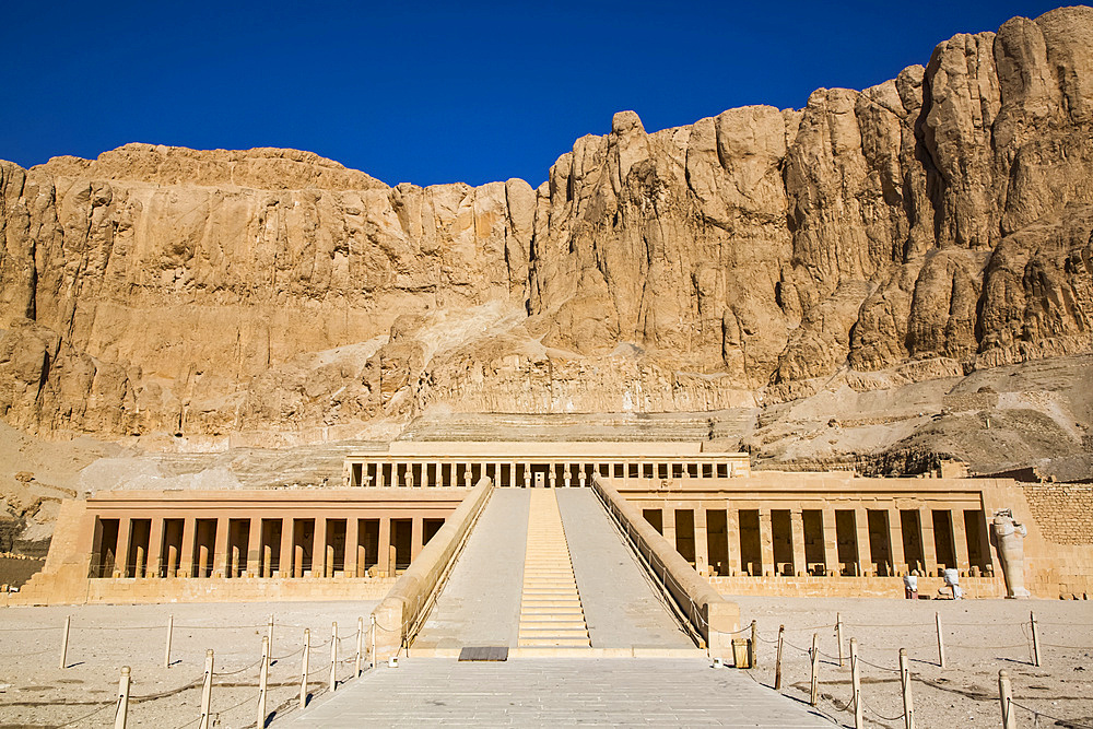 Hatshepsut Mortuary Temple (Deir el-Bahri), UNESCO World Heritage Site, Theban Necropolis; Luxor, Egypt