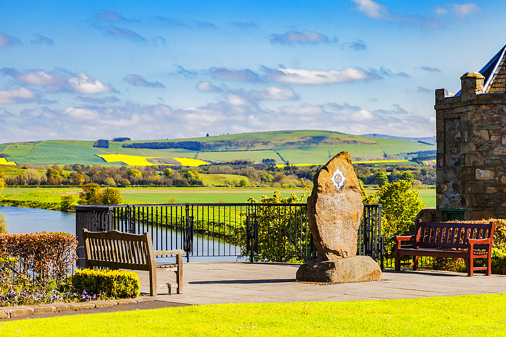 Coldstream Guards Monument in Henderson Park; Coldstream, Scottish Borders, Scotland