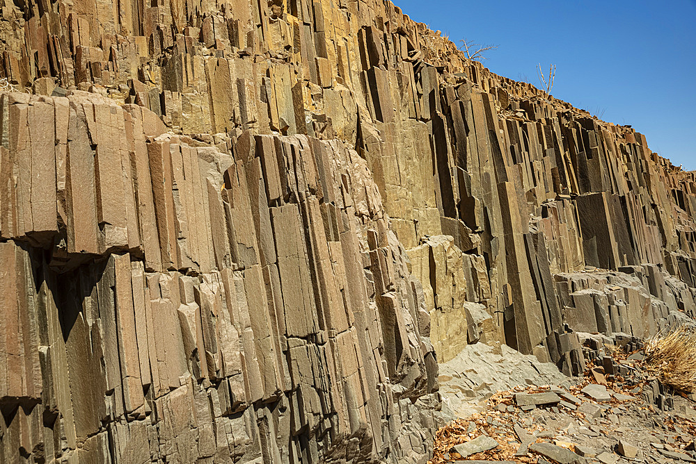 Organ Pipes, iron rich lava formations, Damaraland; Kunene Region, Namibia