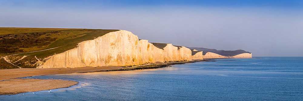 Seven Sisters, chalk cliffs in the English Channel; Sussex, England