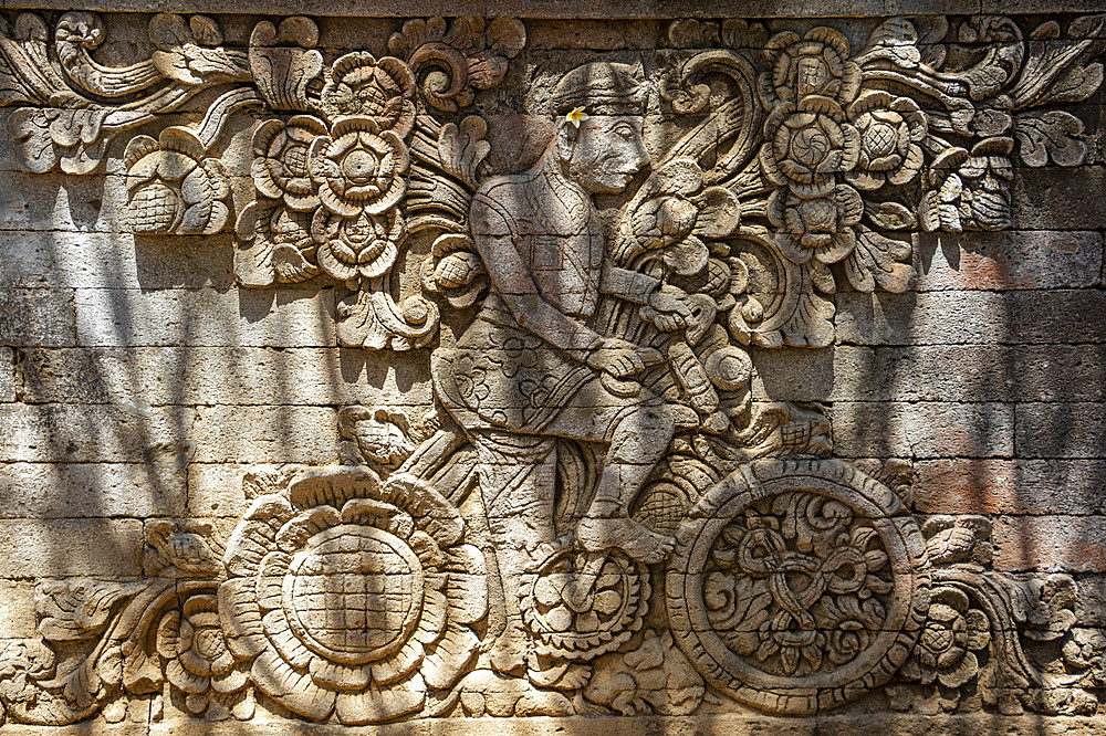 Bas-relief at Pura Meduwe Karang temple; Bali, Indonesia