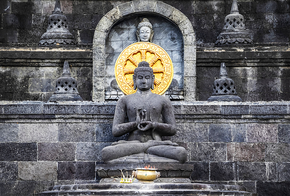 Statue of Buddha at Brahma Vihara Arama Buddhist Monastery; Banjar, Bali, Indonesia