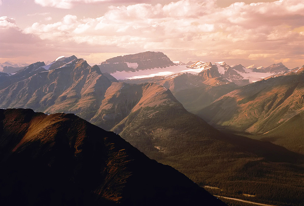 View from Mount Saint Piran Near Lake Louise Banff National Park, Canada