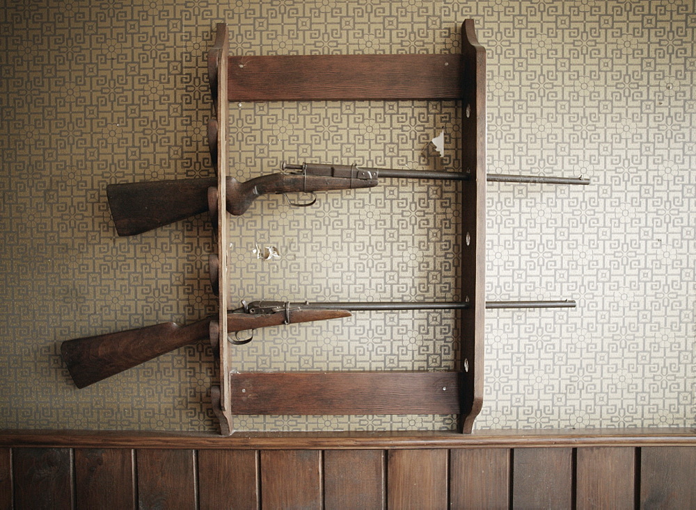 Gun Rack With Guns