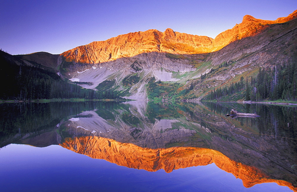 Mountain At Sunset, Kootenays, British Columbia, Canada