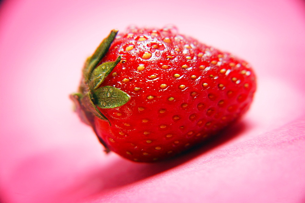 Close Up Of Ripe Strawberry