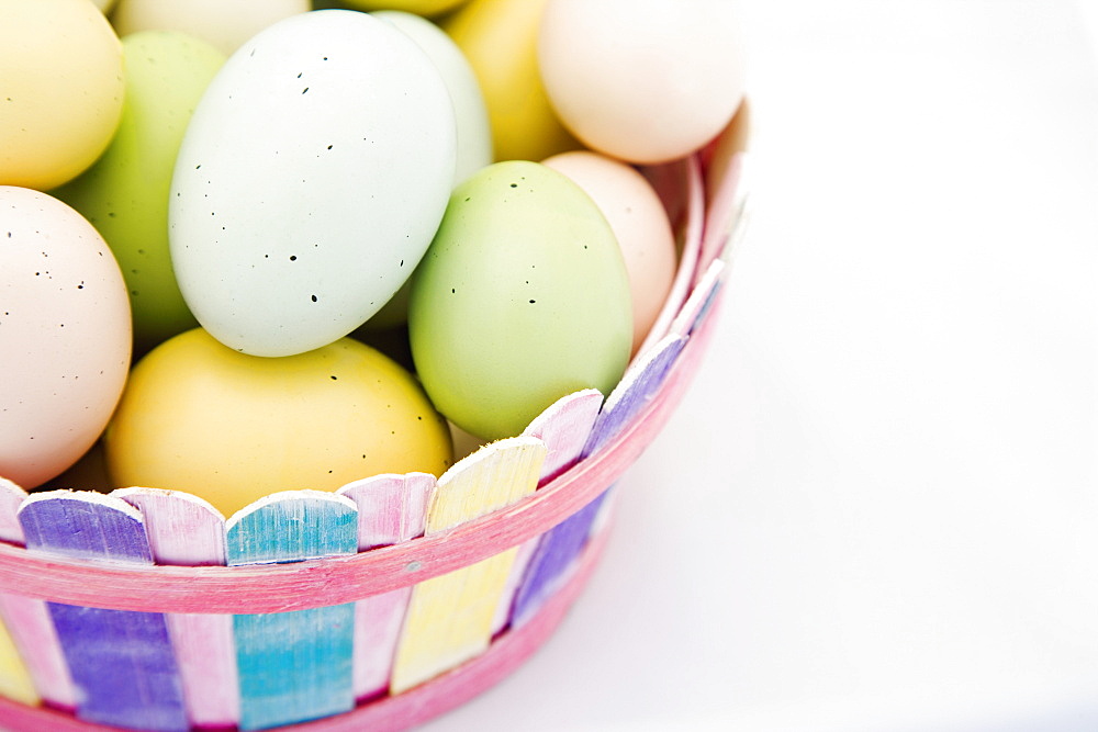 Easter Eggs In A Basket