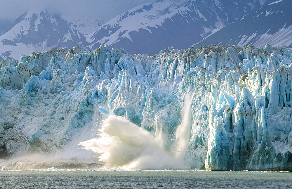 Calving Hubbard Glacier near Yakutak, Alaska, USA, Alaska, United States of America