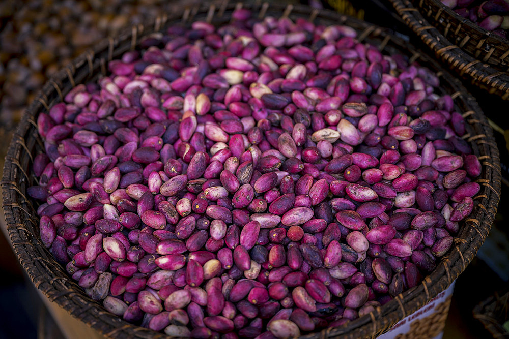 Nuts for sale at Kadikoy produce market in Kadikoy, Istanbul, Istanbul, Turkey