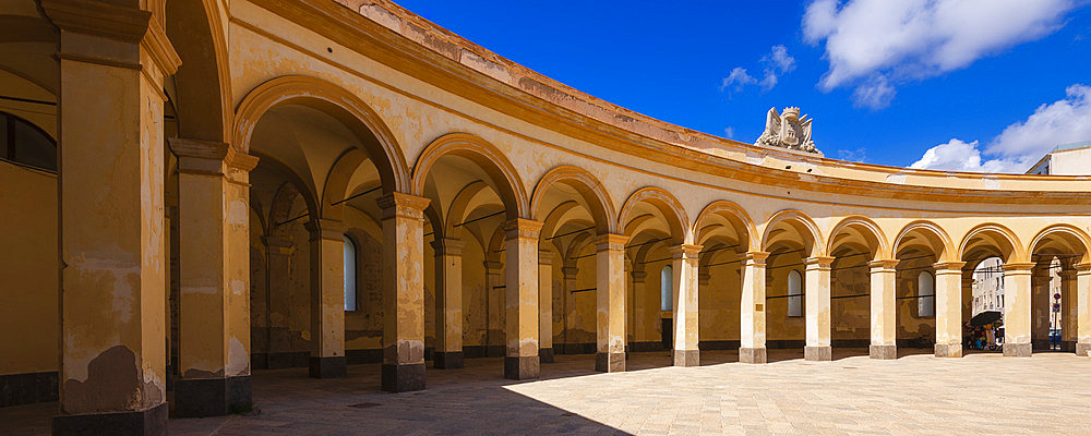 Piazza Mercato del Pesce - Fish Market Square in Trapani City, Trapani, Sicily, Italy