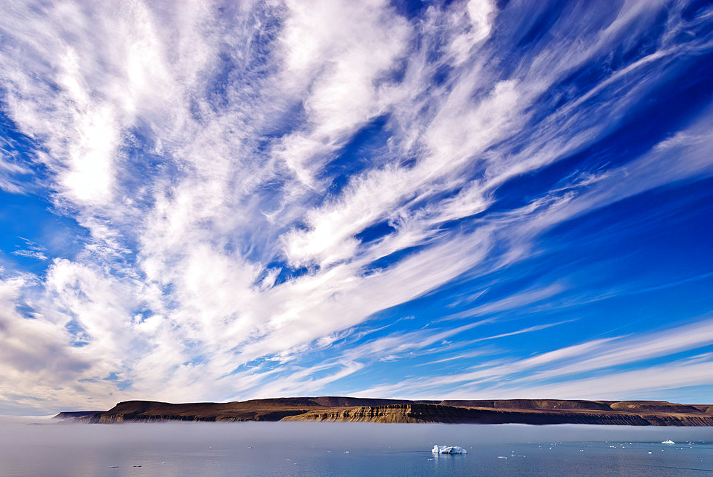 Clouds over Croker Bay, Devon Island, Nunavut, Canada