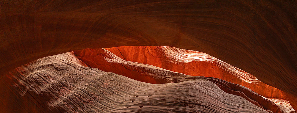 Striated corridors of Mystic Canyon are amazing to walk through and explore. Eons of erosion have created amazing feats of nature, Kanab, Utah, United States of America